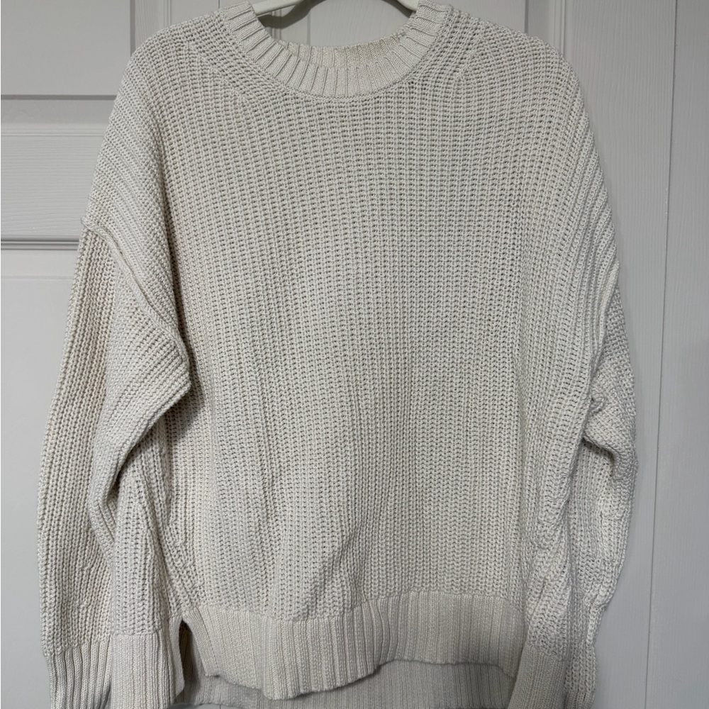 AE Cozy Cream Knit Sweater